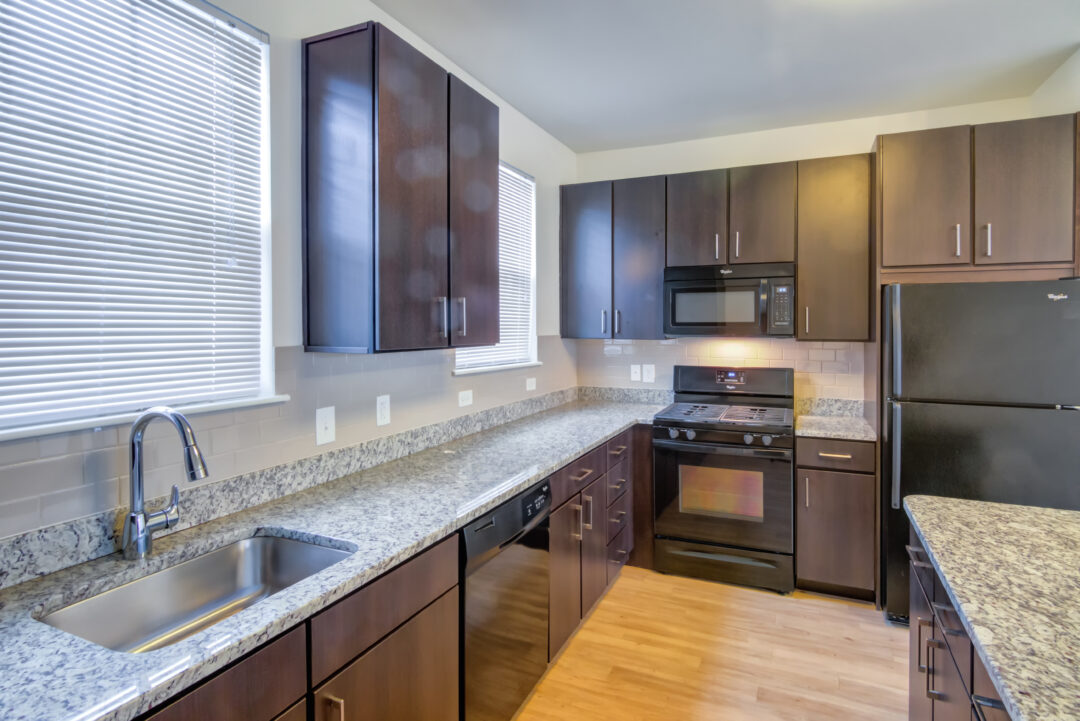 modern kitchen with updated appliances
