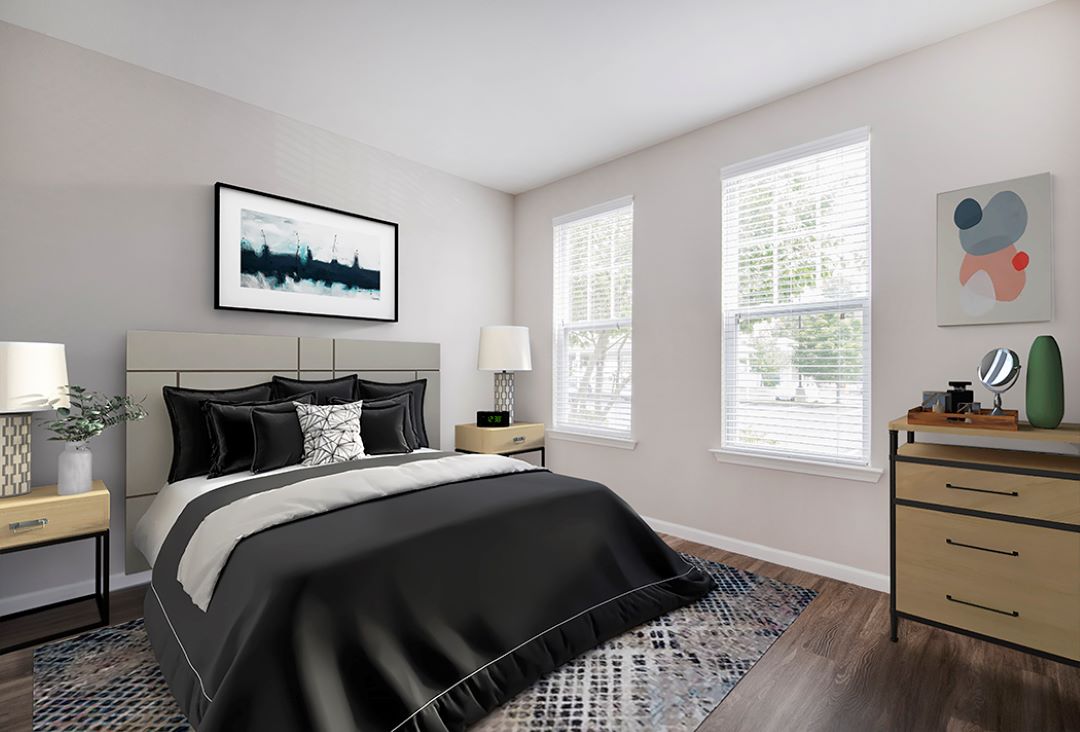 beautiful bedroom at 1000 Presidents Way