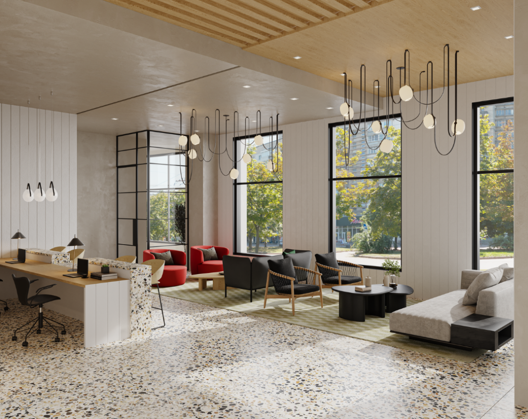 Resident Lounge at Bremen 282 in East Boston