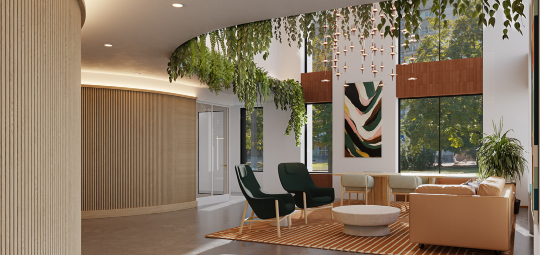 Lobby of Hew at 1515 in Brighton