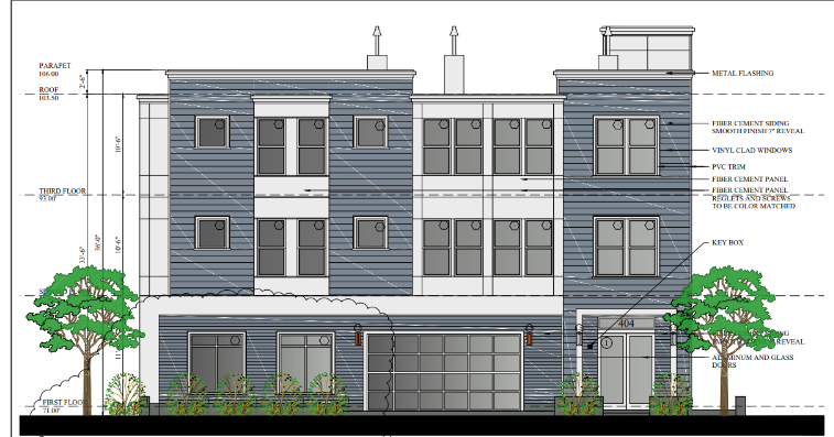 Exterior rendering of 404 Lowell Street in Wakefield