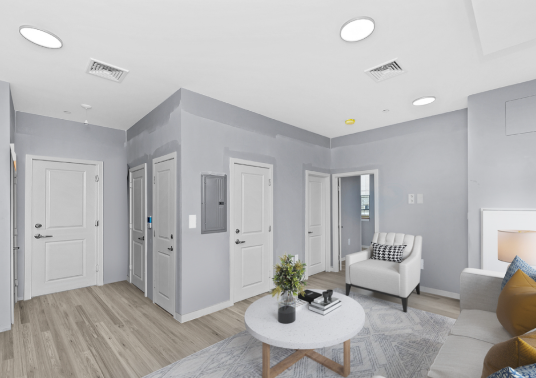Entryway at Beacham Street Apartments in Everett