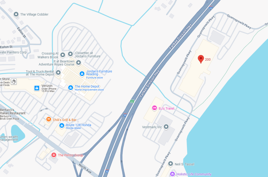 Google Maps view of The Basin in Wakefield