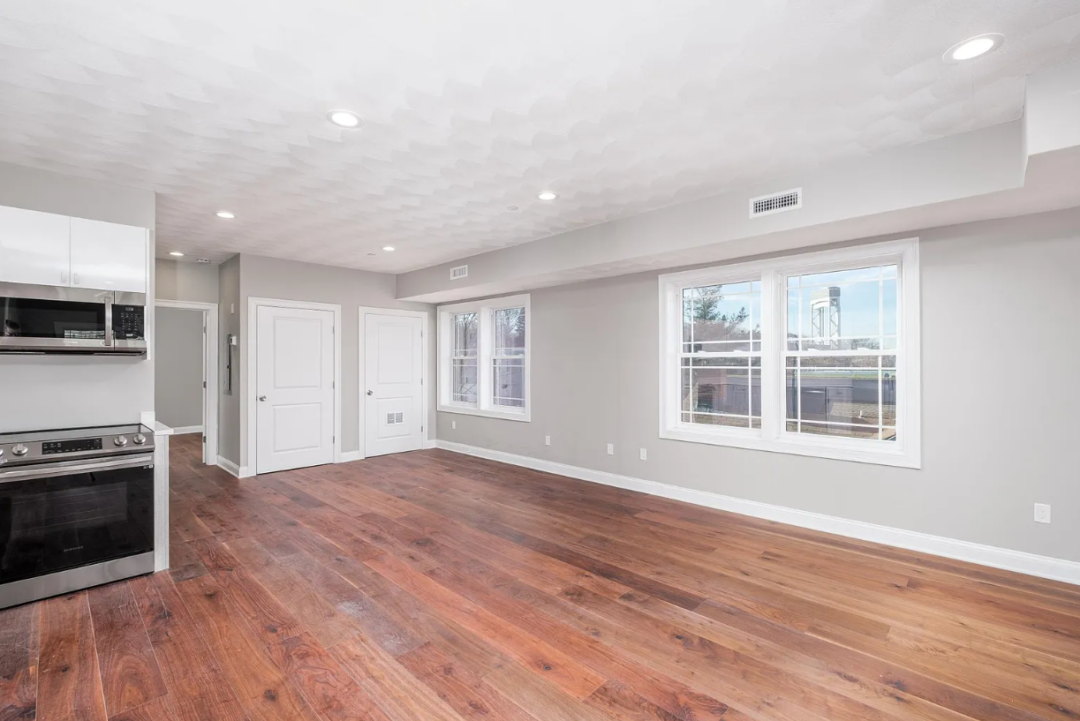 Living room of 119 Addison in East Boston