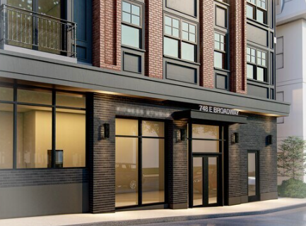 Front door of 748 East Broadway in South Boston