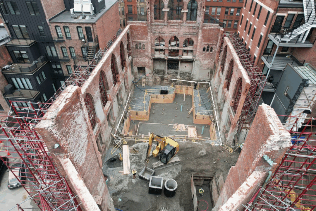 Construction of La Victoire in Bay Village