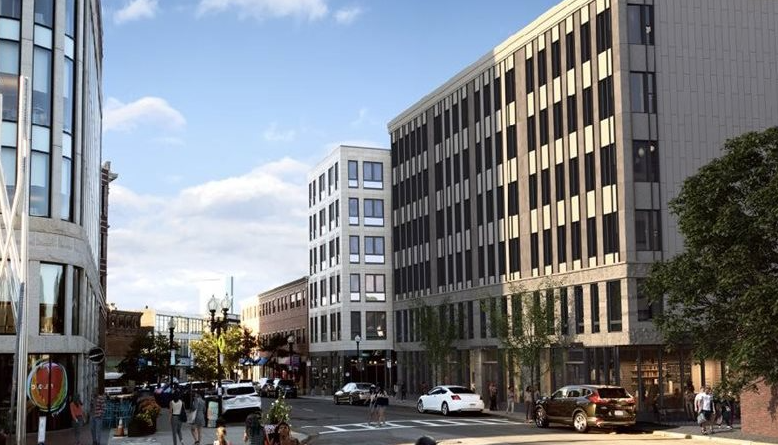 Exterior of 1 Taber in Roxbury