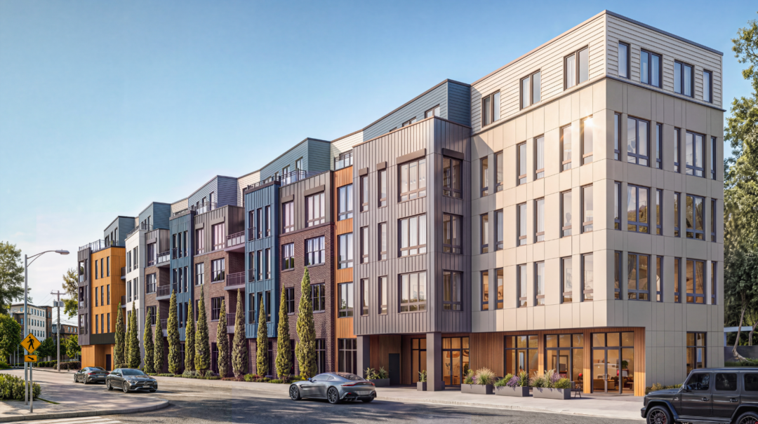 Exterior of Cedar Park One64 in Melrose