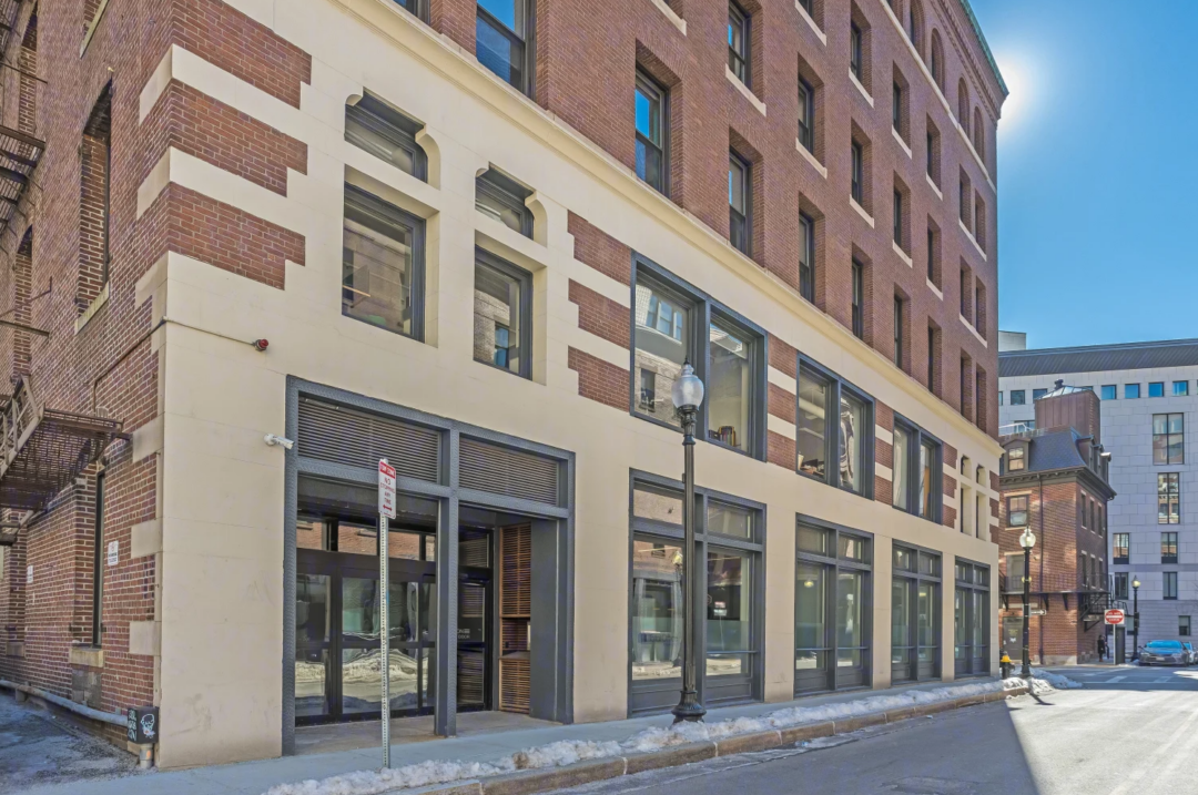 Entrance of Portland Street Residences in the West End