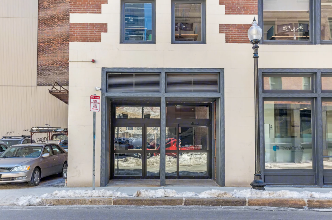 Entryway of Portland Street Residences in the West End